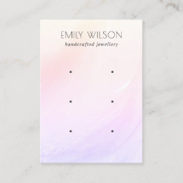 Lilac  Gult Wave Hologram 3 Visning Visitkort