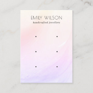 Lilac Gult Wave Hologram 3 Visning Visitkort