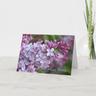Lilac-hälsningskort Kort