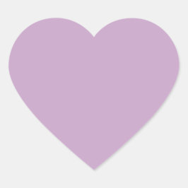 Lilac Heart Sticker Hjärtformat Klistermärke
