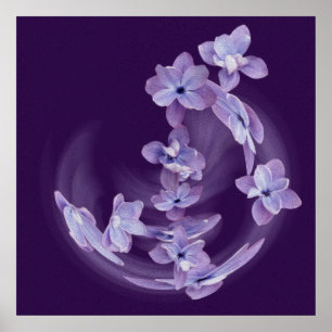 Lilac i cirkel poster