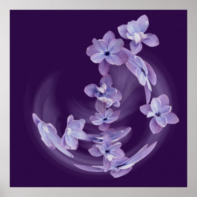 Lilac i cirkel poster (Framsidan)