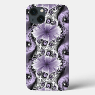 Lilac Illusion Abstrakt Blommigt Fractal Art Fanta