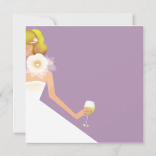 lilac inbjudningskort för möhippan