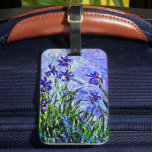 Lilac Irises av Claude Monet Bagagebricka<br><div class="desc">Berömd blommigt målning av Claude Monet,  Lilac Irises.</div>
