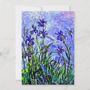 Lilac Irises av Claude Monet, Kort