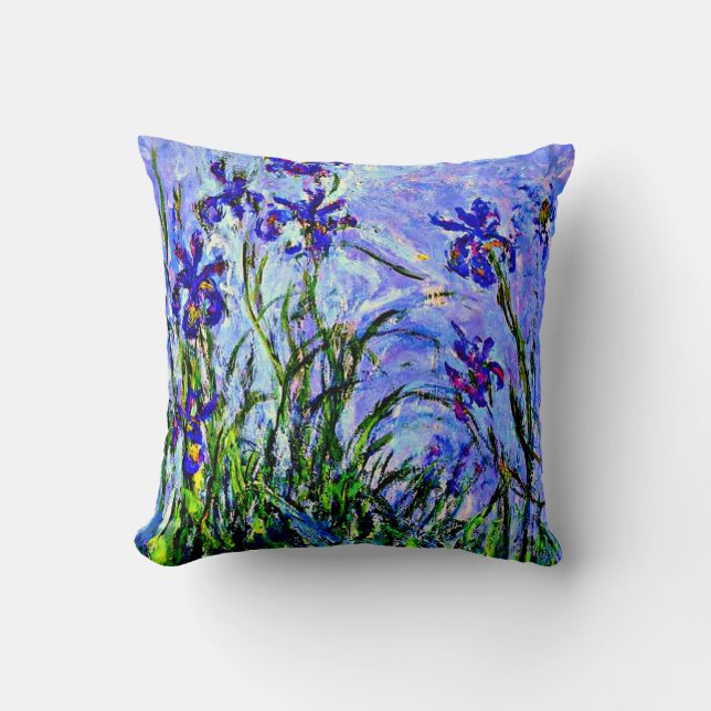 Lilac Irises av Claude Monet, Kudde (Framsida)