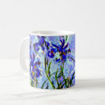 Lilac Irises av Claude Monet Mugg<br><div class="desc">Berömdens blommålning av Claude Monet,  Lilac Irises.</div>
