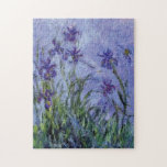 Lilac Irises av Claude Monet Puzzle Pussel<br><div class="desc">Monet - firande i konstens befälhavare</div>