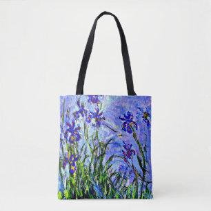 Lilac Irises av Claude Monet, Tygkasse