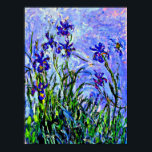 Lilac Irises bra art av Claude Monet, Poster<br><div class="desc">Berömdens blommålning av Claude Monet,  Lilac Irises.</div>