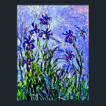 Lilac Irises bra art av Claude Monet, Poster<br><div class="desc">Berömdens blommålning av Claude Monet,  Lilac Irises.</div>