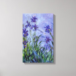Lilac Irises Claude Monet Fine Art Canvastryck