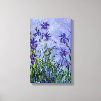 Lilac Irises Claude Monet Fine Art Canvastryck