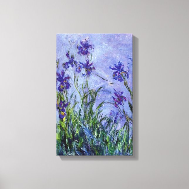 Lilac Irises Claude Monet Fine Art Canvastryck (Framsida)