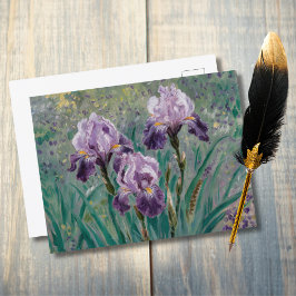 Lilac Irises, Iris Mauves, Claude Monet Vykort