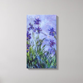 Lilac Irises Monet Fine Art Canvastryck