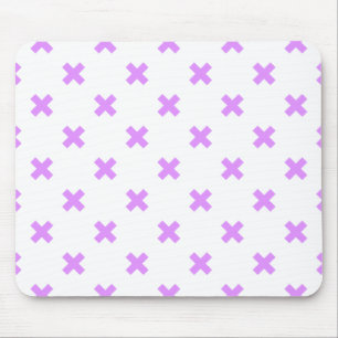 Lilac kor sys på vita musmatta