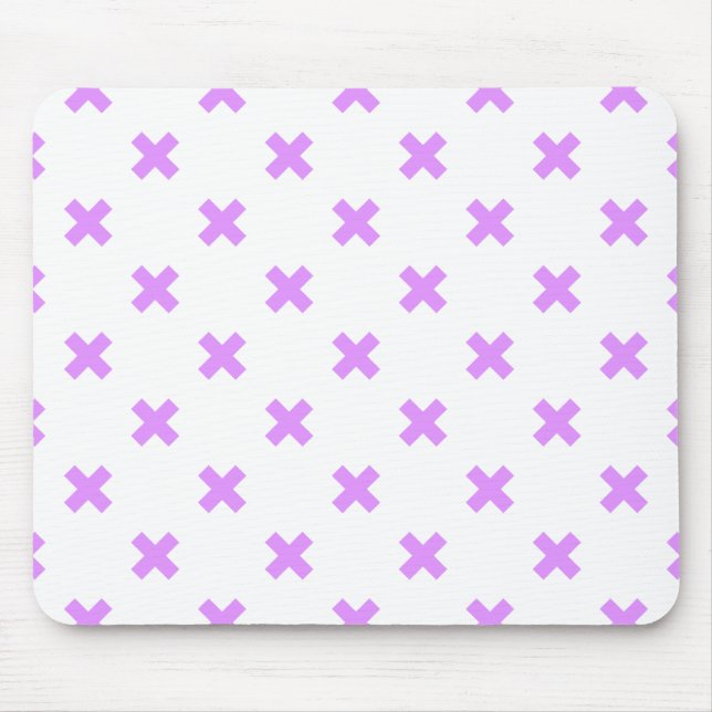Lilac kor sys på vita musmatta (Framsidan)