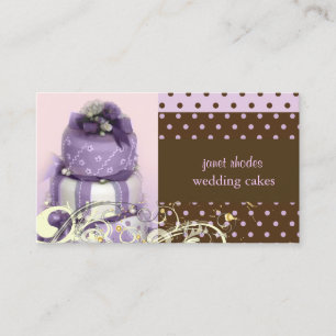Lilac/lavender/Chokladkaka, bakverk Visitkort