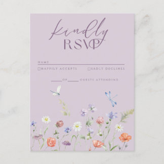 Lilac Lavender Stollig Wildblomme OSA kort