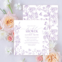 Lilac Lavender Victorian Blommigt Möhippa