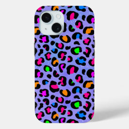 Lilac Leopard Iphone 15 Fodral
