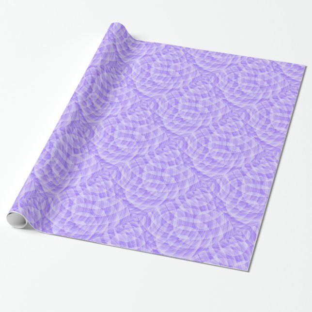 Lilac Lila Abstrakt Mönster Wrapping Papper Presentpapper (Utrullad)