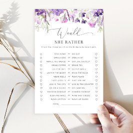 Lilac lila blommigt Skulle hon hellre vilja möhipp