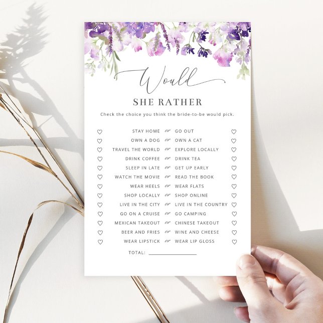 Lilac lila blommigt Skulle hon hellre vilja möhipp (Skapare uppladdad)