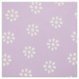 Lilac Lila blommor Boho Aesthetic Mönster Tyg