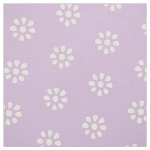 Lilac Lila blommor Boho Aesthetic Mönster Tyg