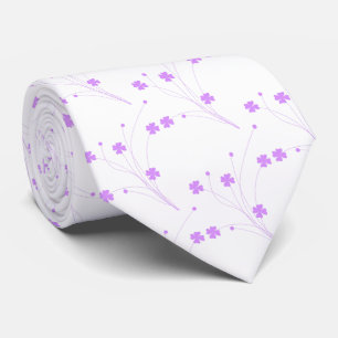 Lilac Lila blommor, Small Pastel Blommigt Print Slips