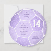 Lilac lila Flickans fotboll party