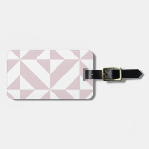 Lilac Lila Geometric Deco Cube Mönster Bagagebricka