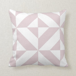 Lilac Lila Geometric Deco Cube Mönster Kudde