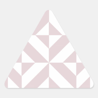 Lilac Lila Geometric Deco Cube Mönster Triangelformat Klistermärke