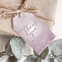 Lilac lila glitter elegant födelsedagsfest decor