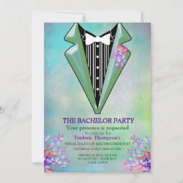 Lilac Lila Glöm mig-inte Bachelor Party Inbjudningar