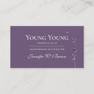Lilac Lila Lavender Essential Oils Visitkort