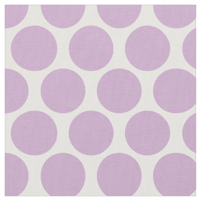 Lilac Lila Mod Dots Tyg (Närbild)