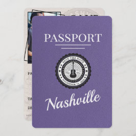 Lilac Lila Nashville Passport sparar datumet Spara Datumet