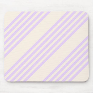 Lilac lila och beige fem rand mönster musmatta