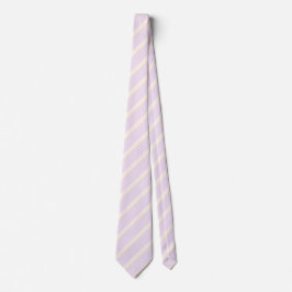 Lilac lila och beige fem rand mönster slips