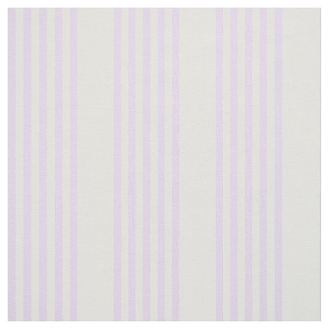 Lilac lila och beige fem rand mönster tyg (Provkarta)