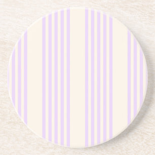 Lilac lila och beige fem rand mönster underlägg