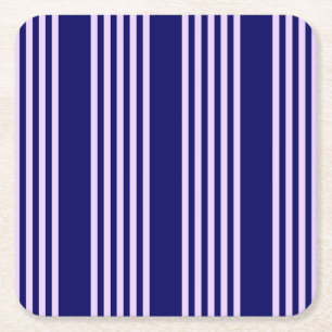 Lilac lila och marinblått fem rand mönster underlägg papper kvadrat