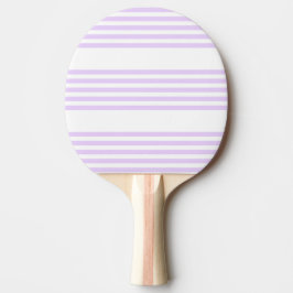Lilac lila och vit fem rand mönster pingisracket