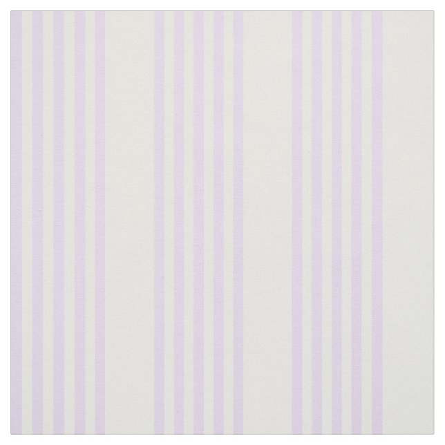 Lilac lila och vit fem rand mönster tyg (Provkarta)