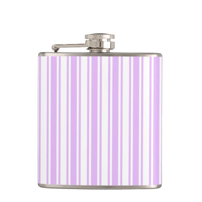 Lilac lila och white candy rand fickplunta (Framsidan)